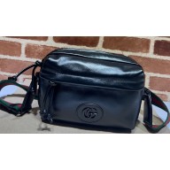 Gucci Shoulder bag with tonal Double G 725696 Leather Black 2023