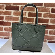 Gucci Jumbo GG small tote bag 726762 leather Green 2023