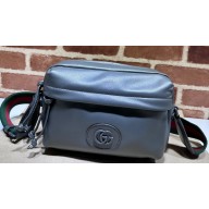 Gucci Shoulder bag with tonal Double G 725696 Leather Gray 2023