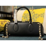 Valentino Rockstud E/W calfskin Small handbag Black/Gold 2023