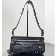 Balenciaga Le Cagole Small Sling Bag in Arena calfskin Black Spring 2024