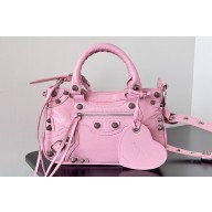 Balenciaga Neo Cagole Small Tote Bag in Arena calfskin Pink 2023