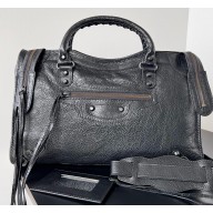 Balenciaga Classic City Large Handbag in Arena calfskin Black