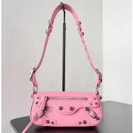 Balenciaga Le Cagole XS Sling Bag in Arena calfskin Pink Spring 2024