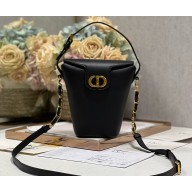 Dior 30 Montaigne Mini Bucket Bag In Calfskin Black 2024