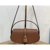 Celine CLUTCH ON STRAP TABOU Bag in Smooth calfskin Tan