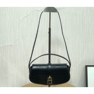 Celine CLUTCH ON STRAP TABOU Bag in lizard calfskin Black
