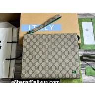 Gucci Pouch Bag with GG detail 768255 Beige/Green
