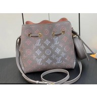 Louis Vuitton Mahina perforated calfskin leather Bella Bag M23388 Flight Mode Gray 2024