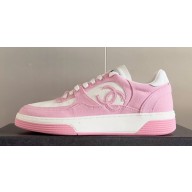 Chanel Cotton Sneakers G45352 White/Pink 2024