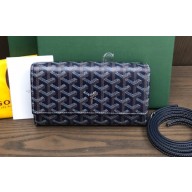 Goyard Varenne Continental Wallet with Strap Bag Dark Blue