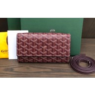 Goyard Varenne Continental Wallet with Strap Bag Burgundy