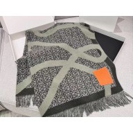 Loewe Anagram blanket in wool Khaki Green