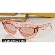 Loewe Cateye double frame sunglasses in acetate and metal LW40119l 03 2024
