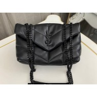 Saint Laurent toy puffer Bag in lambskin 759337 Black