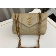 Saint Laurent toy puffer Bag in lambskin 759337 Beige