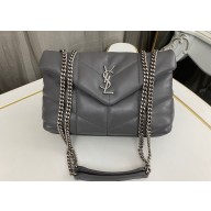 Saint Laurent toy puffer Bag in lambskin 759337 Gray