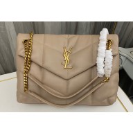 Saint Laurent puffer medium Bag in nappa leather 577475 Beige