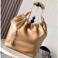 Loewe Medium Squeeze bag in nappa lambskin Apricot