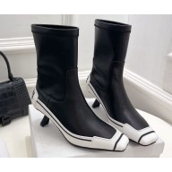 Dior Heel 5.5cm D-Motion Short Boots in Black/White 2024