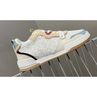 Dior Women/Men One Sneakers in White Dior Oblique Perforated Calfskin and Multicolor Suede Calfskin 2024