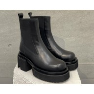 Rick Owens Heel 7cm BEATLE BOGUN Ankle Boots in Black 2024