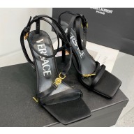 Versace Heel 10.5cm Crystal Medusa '95 Sandals Satin Black 2024