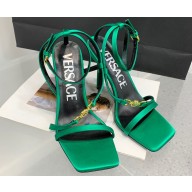 Versace Heel 10.5cm Crystal Medusa '95 Sandals Satin Green 2024