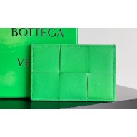 Bottega Veneta Cassette Intreccio leather Credit Card Case PARAKEET 2024
