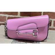 Gucci Horsebit 1955 Mini shoulder bag 774209 Leather Pink