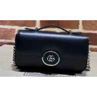 Gucci Petite GG Super mini bag 760194 Leather Black