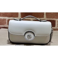 Gucci Petite GG Super mini bag 760194 Leather White