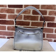 Gucci Horsebit Slim small shoulder bag 764191 Leather Metallic silver