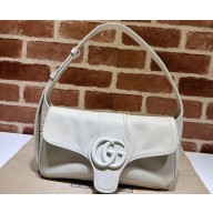 Gucci Aphrodite small shoulder bag 767226 leather White with Brass hardware 2024