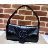 Gucci Aphrodite small shoulder bag 767226 leather Black with Brass hardware 2024