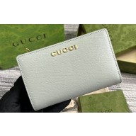 Gucci Zip around wallet with Gucci script 772640 leather Light Gray 2024