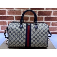 Gucci Ophidia GG medium top handle bag 772065 Beige and blue GG Supreme canvas 2024