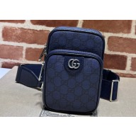 Gucci Ophidia GG mini bag 752565 Blue and dark blue GG Supreme canvas 2024