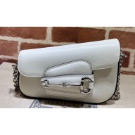 Gucci Horsebit 1955 Mini shoulder bag 774209 Leather White