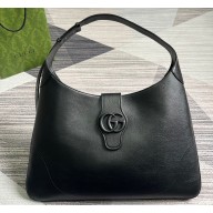 Gucci Aphrodite large shoulder bag 772483 leather Black with Brass hardware 2024
