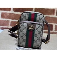 Gucci Ophidia GG mini bag with Web 752565 beige and ebony Supreme 2024