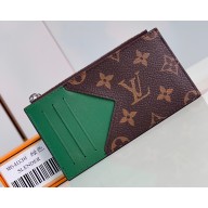 Louis Vuitton Monogram Canvas Coin Card Holder M82913 Green 2024