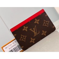 Louis Vuitton Monogram Canvas Card Holder PM M82869 Red 2024