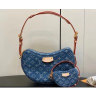 Louis Vuitton Monogram Denim Croissant MM Bag M46856 2024