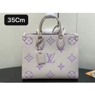 Louis Vuitton Monogram Empreinte leather OnTheGo MM Bag M23937 creamy/Purple 2024