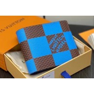 Louis Vuitton Damier Pop Canvas Multiple Wallet N40542 Blue 2024
