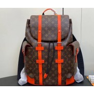 Louis Vuitton Monogram Canvas Christopher MM Backpack Bag M46814 Orange 2024