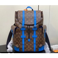 Louis Vuitton Monogram Canvas Christopher MM Backpack Bag M46813 Blue 2024