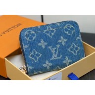 Louis Vuitton Monogram Denim Zippy Coin Purse M82957 2024
