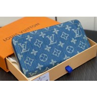 Louis Vuitton Monogram Denim Zippy Wallet M82958 2024